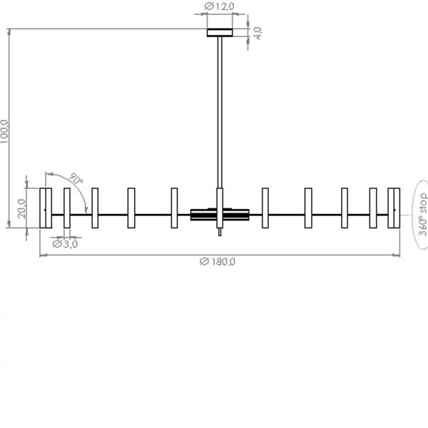 POP P40 R Chandelier 180